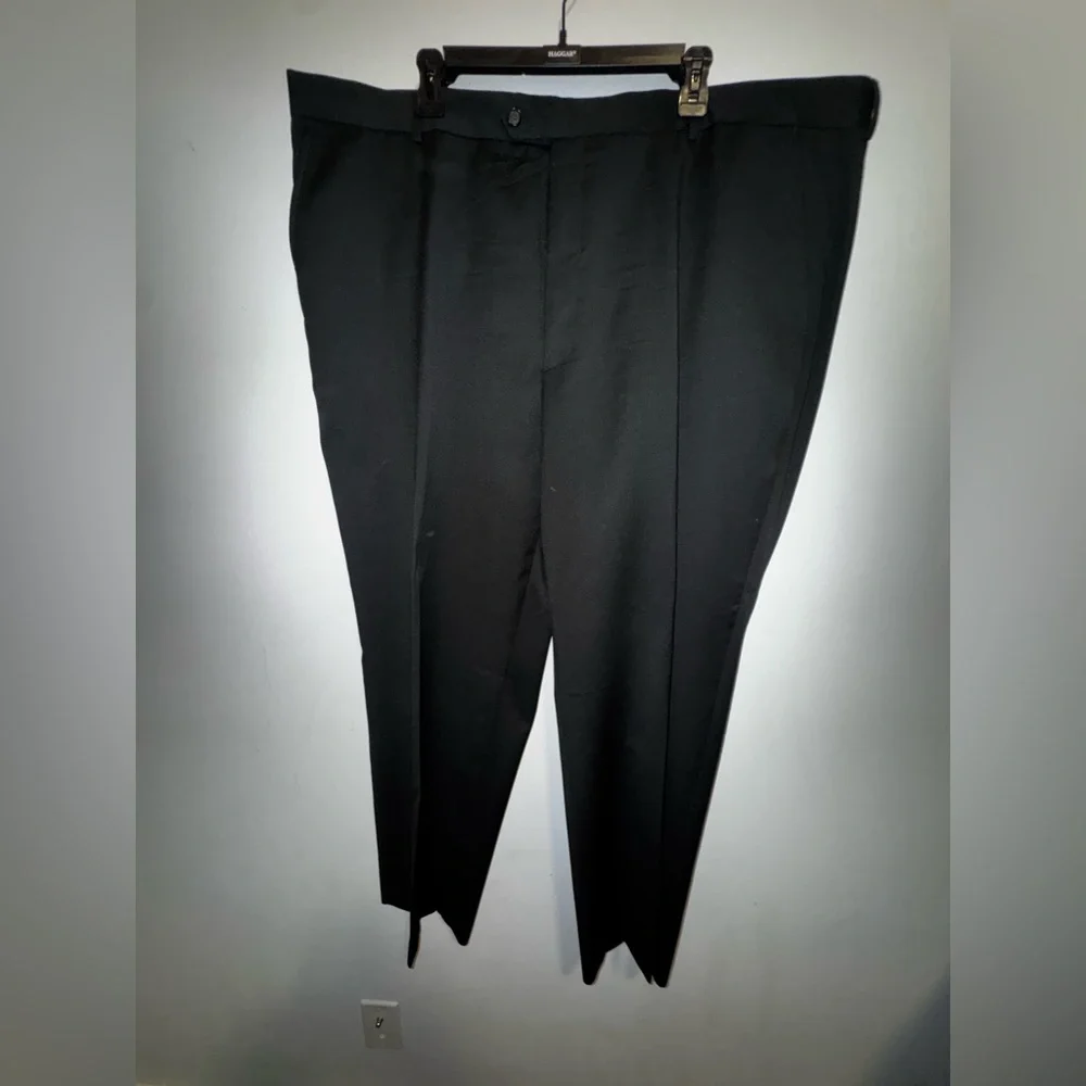 Stafford Black Blazer 54R with Notched Lapel and matching pant  48X30 (like new) - Picture 8 of 9